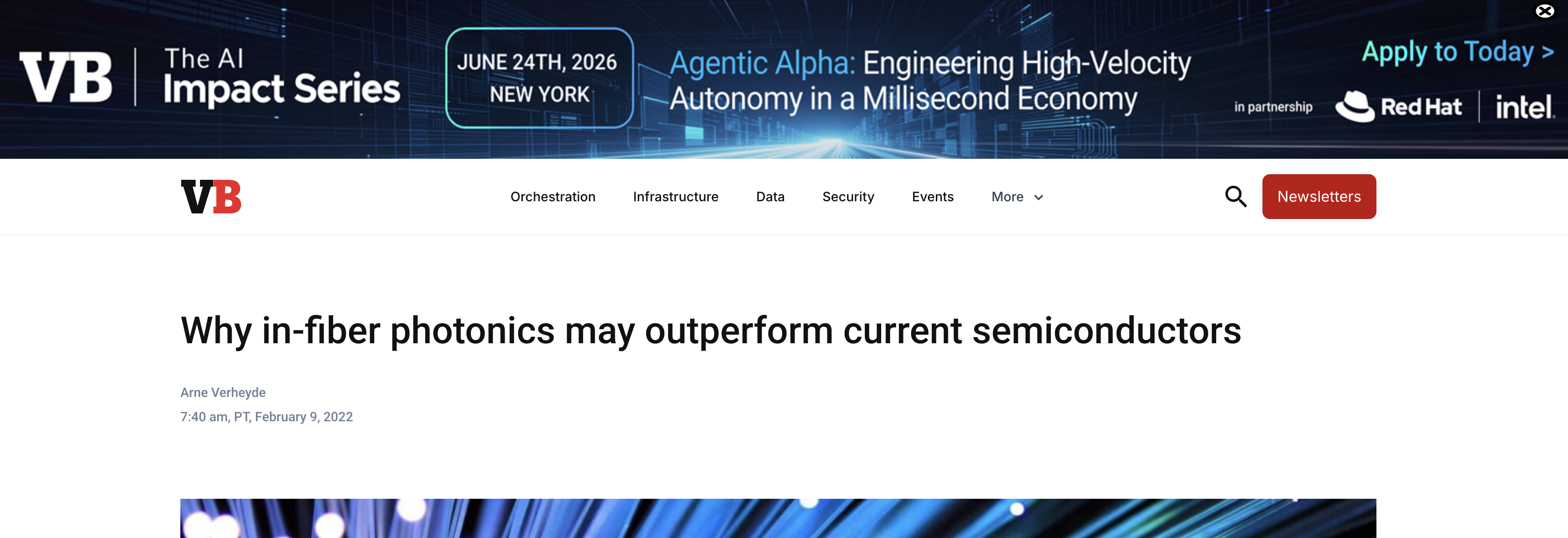 VentureBeat - Why in-fiber photonics may outperform current semiconductors