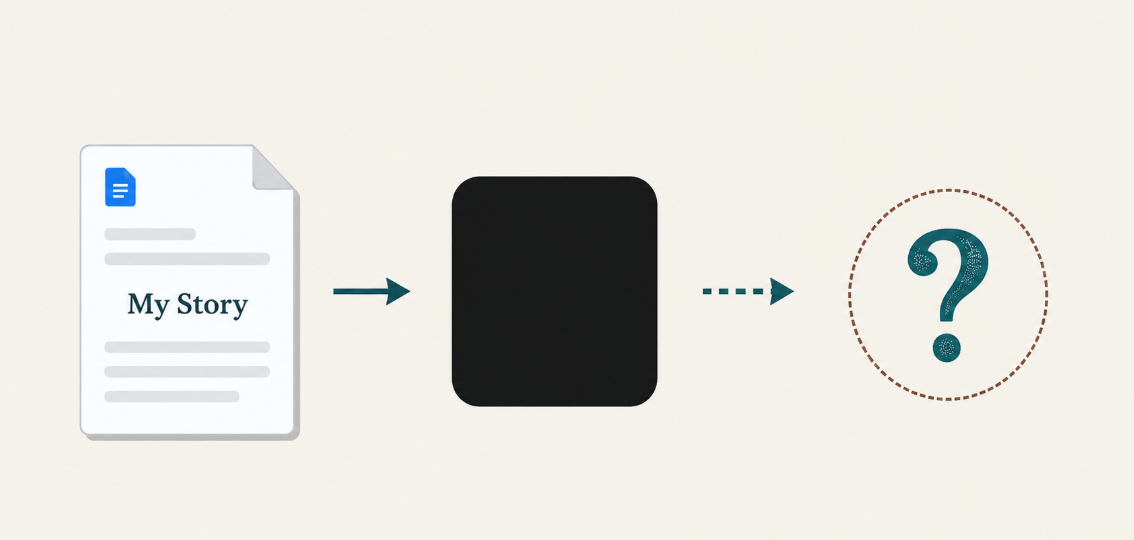 Your story goes into a black box, coverage is a question mark